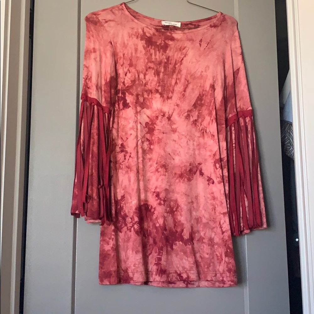 Crimson Tie Die Dress